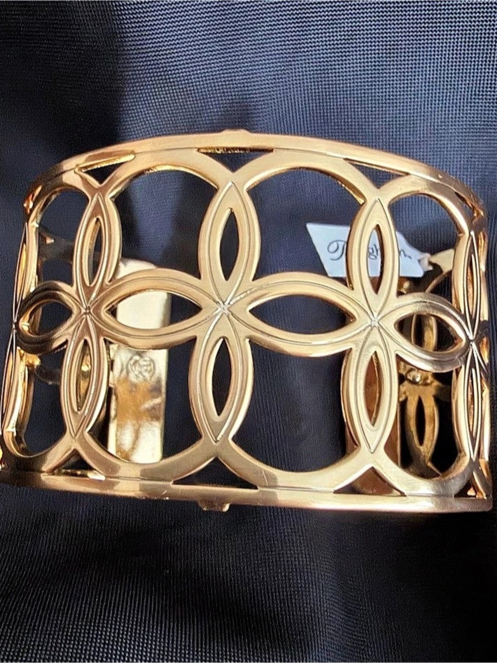 Brighton Christo NYC Wide Cuff Bracelet in gold NWT